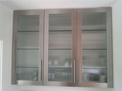 stainless steel and glass cabinet doors|metal storage cabinet glass doors.